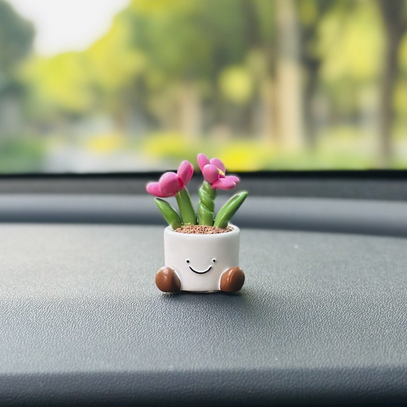 ใหม่!! ตุ๊กตาดอกไม้น่ารัก ขนาดเล็ก สําหรับตกแต่งบ้าน รถยนต์ ออฟฟิศ - รูปที่ 6