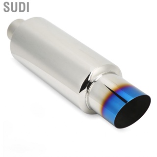 Sudi Exhaust Mufflers 2in Inlet 3in Outlet Universal Reliable High Hardness Resonator Stainless Steel Rustproof for Car