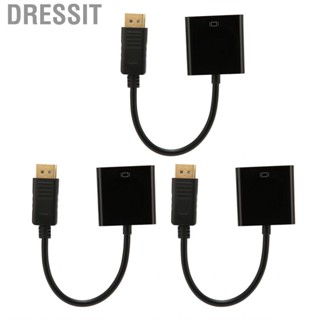 Dressit 3pcs DisplayPort To DVI Adapter 4K HD 1080P Mini DP Cable For PC