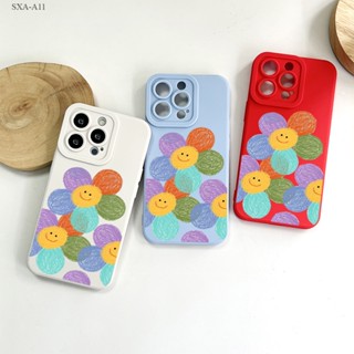 Samsung Galaxy A11 A12 A13 A23 A32 A51 A71 A52 A52S A50 A50S A30S A53 4G 5G Smiling Face  เคส เคสโทรศัพท์