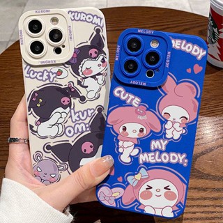 เคสโทรศัพท์มือถือ ซิลิโคนนิ่ม กันกระแทก ลายการ์ตูนเมโลดี้ สําหรับ Apple iPhone 11 12 14 13pro max