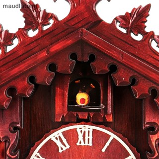Maud นาฬิกาไม้ รูปป่า งานฝีมือ สําหรับตกแต่งผนังบ้าน EN