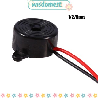 Wisdomest กริ่งสัญญาณเตือนอิเล็กทรอนิกส์ 3-24V สําหรับรถยนต์ 1 2 5 ชิ้น