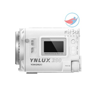 Yongnuo YNLUX200 ไฟวิดีโอ LED สองสี 200W พลังงานสูง 2600K-6500K หรี่แสงได้ พร้อมลูกปัด COB 12 เอฟเฟคไฟ 2.4G ระบบไร้สาย รองรับ BT Co