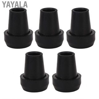 Yayala Crutch Tips  Cane Replacement Extra Stability 5pcs Rubber for Grass