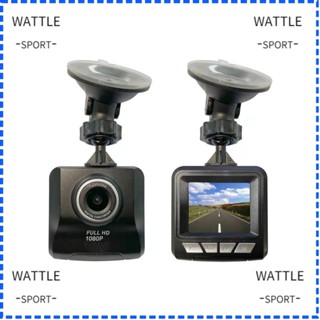 Wattle กล้องบันทึกวิดีโอ DVR 5V 140 องศา 3 นิ้ว 1080P เวอร์ชั่นกลางคืน อุปกรณ์เสริม สีดํา สําหรับรถยนต์