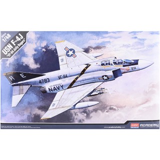 Academy โมเดลเครื่องบิน 1/48 F-4J VF-84 JOLLY ROGERS 12305