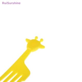 Ruisurshine ใหม่ ส้อมจิ้มผลไม้ เบนโตะ อาหารกลางวัน พลาสติก ลายการ์ตูนสัตว์ สําหรับตกแต่งปาร์ตี้ 6 10 ชิ้น