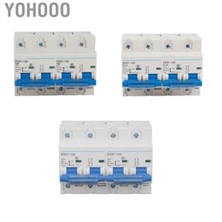 Yohooo Dual Power Interlock Circuit Breaker 10KA Breaking  AC450V Transfer Switch Rail Installation Impact Resistant