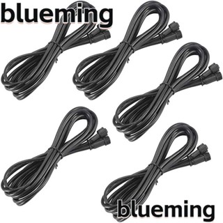 Blueming2 สายเคเบิลเชื่อมต่อ ทองแดงบริสุทธิ์ 2 Pin IP67 สีดํา สําหรับไฟพลังงานแสงอาทิตย์ 5 ชิ้น