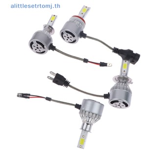 Alittlese หลอดไฟหน้ารถยนต์ Led H1 H7 H11 COB 36W 16000LM 6000K TH