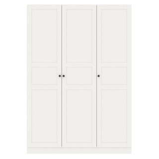 [กทม. 3-5 วัน ส่ง] SB Design Square ตู้เสื้อผ้าบานเปิด รุ่น Moneta สีขาว (134x57x200 ซม.) แบรนด์ KONCEPT FURNITURE