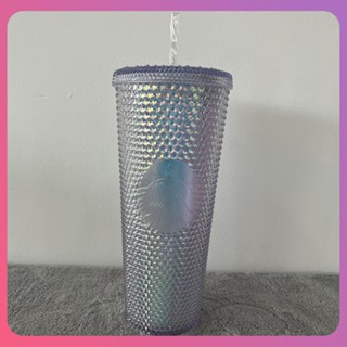 Creative Radiant Goddess Straw Cup Stay Cool With Diamond Coffee Cup For Summer Holidays 710ml24oz NEW Durian Cup [COD]