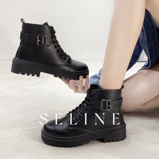 SELINE แฟชั่นรองเท้า บูท รองเท้าบูทยาว ไซส์ใหญ่ รองเท้า boots สบาย สไตล์ที่เป็นเอกลักษณ์ เด่น บุนวมนุ่ม FMT2390QLZ37Z230911