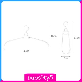 [Baosity5] ไม้แขวนเสื้อ แบบพับได้ พกพาง่าย สําหรับจัดระเบียบเสื้อผ้า กระโปรง กางเกง