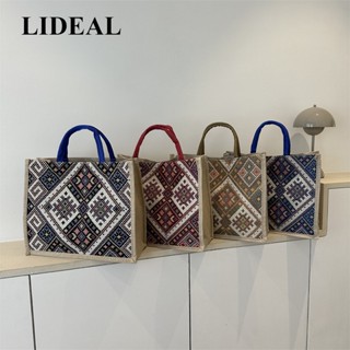 LIDEAL กระเป๋าผ้ากระเป๋าผ้าแคนวาส Tote Bag 2023 NEW GTT2390MAU 37Z230912