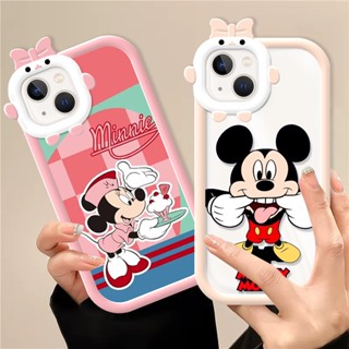 เคสโทรศัพท์มือถือนิ่ม ลายการ์ตูนมิกกี้ เมาส์ ผูกโบว์ สําหรับ OPPO A15 A12E A15S A16 A16s A31 A53 A54 A55 A57 A3S A72 A74 A8 A9 A5 2020 A96