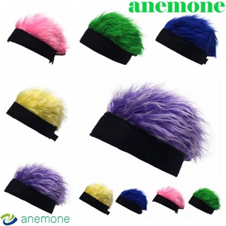 Anemone หมวกบีนนี่ วิกผมสั้น ไร้ปีก ขนปุยสังเคราะห์ สไตล์ฮิปฮอป เรโทร เครื่องประดับ สําหรับผู้หญิง