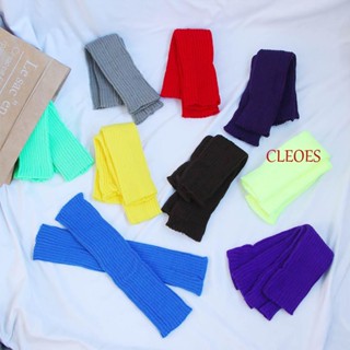 Cleoes ปลอกสวมหุ้มขา ผ้าวูล ให้ความอบอุ่น ป้องกันเข่า สีแคนดี้ สําหรับแต่งคอสเพลย์ฮาโลวีน