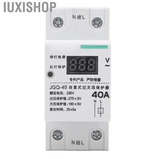 Iuxishop Over Under Voltage Protective Device  Self Resetting Protector Lightweight Din Rail 230V with Round Indicator for Home