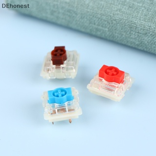 [DEhonest] Gateron สวิตช์โปรไฟล์ต่ํา 2.0 สีแดง สีฟ้า สีน้ําตาล 3 pins สําหรับคีย์บอร์ดวิศวกรรม Air75 Air60 K1 K3 K7