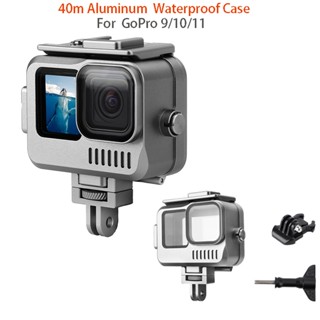 เคสอลูมิเนียมอัลลอยด์ กันน้ํา 40 เมตร สําหรับ GoPro 9 10 11