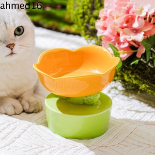 Ahmed ชามเซรามิค รูปดอกไม้ กันลื่น อุปกรณ์เสริม สําหรับสัตว์เลี้ยง สุนัข แมว