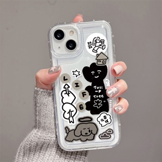 เกรย์ฮาวด์ภาพประกอบ ถุงลมนิรภัย เคสไอโฟน Compatible for iPhone 11 14 13 12 Pro Max 7 8 SE XR 11Pro 14 Plus X XS Max