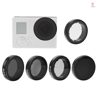 Andoer Lens Kit for  Hero4/3+/3 - ND Filters and UV Protector for Versatile Shooting