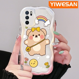 เคสโทรศัพท์ ซิลิโคนนิ่ม ใส กันกระแทก ลายการ์ตูนหมีน่ารัก สร้างสรรค์ สําหรับ OPPO A16 A16s A54s A54 A55