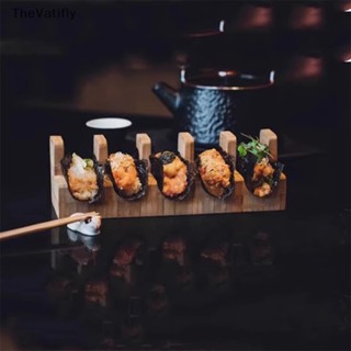 [TheVatifly] ชั้นวางซูชิ ทาโก้ ขนมขบเคี้ยว แบบไม้ สไตล์ญี่ปุ่น สําหรับร้านอาหาร โรงแรม 1 ชิ้น [Preferred]