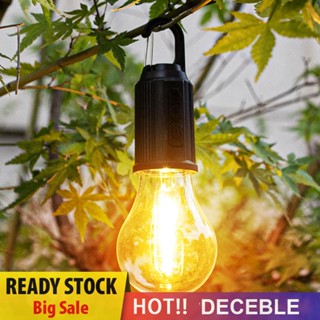 [Deceble.th] ไฟเต็นท์ LED 400mAh 100LM Type-C ชาร์จ USB กันน้ํา พร้อมตะขอ สําหรับตั้งแคมป์