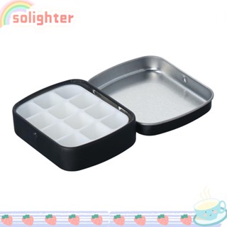 SOLIGHTER ถาดภาชนะ สําหรับผสมสี หม้อ จานสี อัลโตยด์ ถาดสี ด้านซ้าย