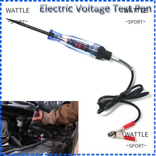 Wattle ปากกาทดสอบแรงดันไฟฟ้าไฟฟ้า ไฟ LED 3-24V สําหรับรถยนต์