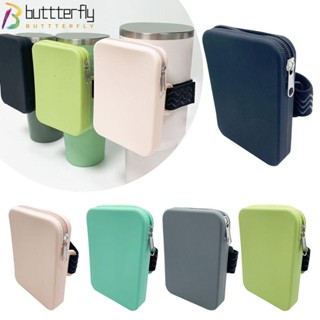 Buttterfly กระเป๋าใส่ขวดน้ําซิลิโคน กันน้ํา ปรับได้ สําหรับเล่นกีฬา วิ่ง กลางแจ้ง