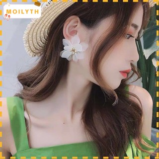 Moilyth ต่างหูอะคริลิค รูปดอกไม้ ขนาดใหญ่ สําหรับผู้หญิง