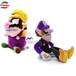 Pinou หมอนตุ๊กตาฟิกเกอร์ Super Mario Waluigi Wario Super Mario สีม่วง ของเล่นสําหรับเด็ก