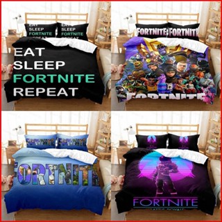 Yb1 FORTNITE 3in1 ชุดเครื่องนอน ผ้าปูที่นอน ผ้าห่ม ผ้านวม ซักทําความสะอาดได้ ใส่สบาย BY1