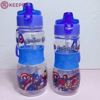 Solid Mouse สะดวกกีฬา Mickey นักเรียนกลางแจ้งพลาสติกการ์ตูน Disney เด็กขวด Minnie ถ้วย Feeding 【keeper】