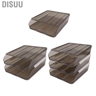 Disuu Egg Storage Container  Organiser Stackable Large  Sturdy 7 Degree Tilt Design Drawer Type for Fridge