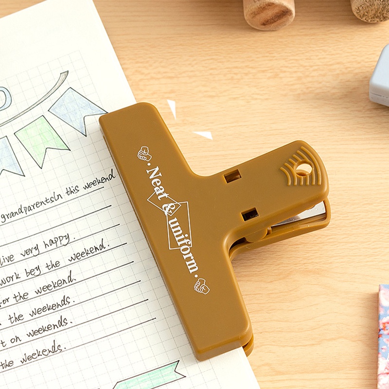 คลิปแม่เหล็ก แบบดูดติดกระเป๋า เรียบง่าย สีพื้น สําหรับตกแต่งโฟลเดอร์ สํานักงาน นักเรียน - รูปที่ 6