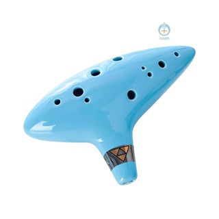 เครื่องดนตรี Alto C Ocarina แบบพกพา 12 หลุม พร้อมกระเป๋าป้องกัน Tpth