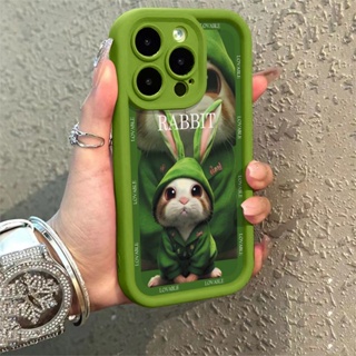 เคสโทรศัพท์มือถือ แบบนิ่ม ลายกระต่าย กันกระแทก สําหรับ Apple Iphone 13 14promax 12 11 7 8 7ZUX