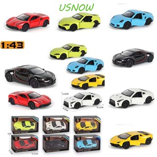 Usnow โมเดลรถสปอร์ตจําลอง 1:43 Porsche อัลลอย ขนาดเล็ก 1:43 ของเล่นสําหรับเด็ก