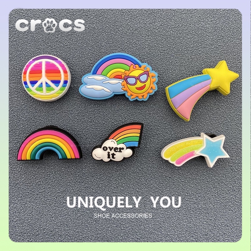 jibbitz crocs rainbow jibbitz crocs เกาหลี jibbitz set crocs jibbitz jibbitz crocs ของแทั