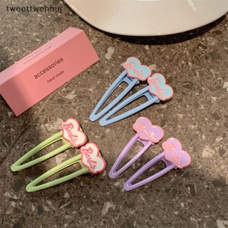 Tw กิ๊บติดผม ลายตัวอักษร บาร์บี้น่ารัก สีแคนดี้ เครื่องประดับ สําหรับผู้หญิง