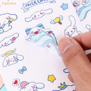 Families&gt; สติกเกอร์ กันน้ํา ลายการ์ตูน Sanrio Cinnamoroll Kulomi My Melody น่ารัก ไร้รอยต่อ สําหรับติดตกแต่งถ้วยน้ํา 10 ชิ้น