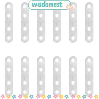 WISDOMEST อุปกรณ์ยึดมุมเฟอร์นิเจอร์ สเตนเลส สีเงิน ขนาด 3 นิ้ว X 0.7 นิ้ว 12 ชิ้น