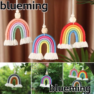 Blueming2 ที่แขวนรถยนต์ แบบถัก แฮนด์เมด สีรุ้ง สําหรับตกแต่งบ้าน