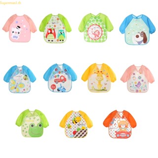 Best Baby Coverall ผ้ากันเปื้อนให้อาหาร กันน้ํามัน ลายกราฟฟิตี้ สําหรับเด็ก